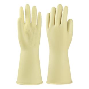 耐酸碱手套乳胶橡胶工业防水劳保耐磨加厚加大工作防化防护抗腐蚀