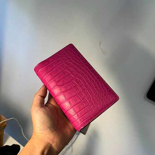 a6slim手账本hcp美洲鳄原版皮定制议价
