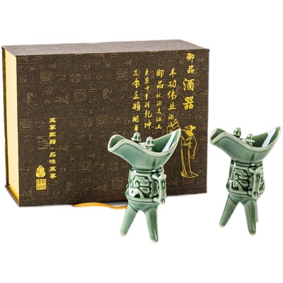 盛烛陶瓷酒杯可喝酒喝水中国风