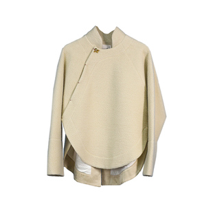 生姜 如烟 新中式立领外套女秋冬款新款复古禅茶上衣11340121