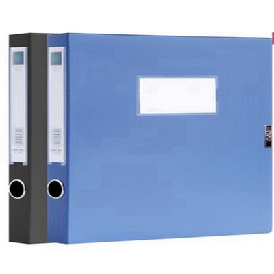 得力5602档案盒a4文件粘扣资料
