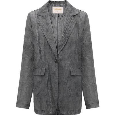 COCOBELLA水墨晕染莱赛尔西装