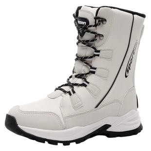 2025新款冬季雪地靴女东北加绒加厚底保暖棉鞋防水防滑中高棉靴子