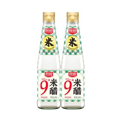 厨邦9度米醋420ml*2酿造食用白醋