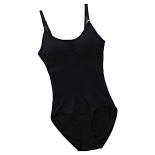 吊带三角塑身连体衣女排扣开裆高弹强力束腰收腹提臀收肚子束身衣