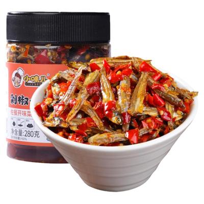 剁椒小鱼仔湖南特产柴火鱼干