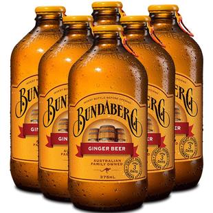 【自营】宾得宝bundaberg澳洲进口姜汁啤酒无酒精气泡水饮料6瓶