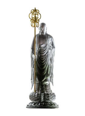 琉璃站立莲台地藏菩萨造像40cm