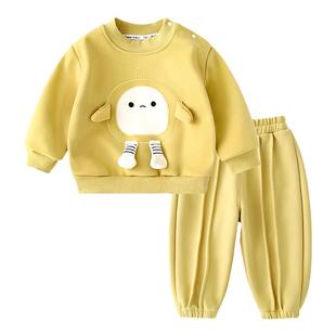 宝宝卫衣春季套装婴儿春天男童春装早春衣服女童裤子幼儿卫裤潮服