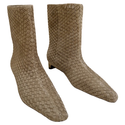 IDO小跟中筒靴女高级感配裙子秋