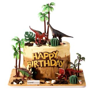 CAKEBOSS侏罗纪探险恐龙系列童趣恐龙生日蛋糕北京上海同城配送