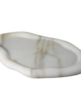 意大利鱼肚白鱼肚金托盘摆件饰品样板房私宅别墅定制现货