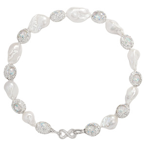 天然淡水珍珠项链女异形巴洛克俏佳人颈链时尚百搭小众简约锁骨链