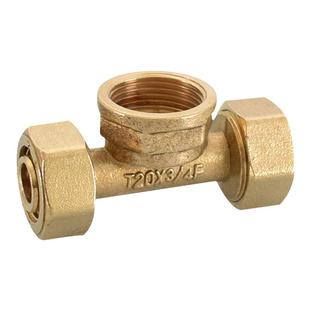 1620铝塑管接头6分外丝直接20黄铜内丝弯头三通铝塑管地暖地暖件