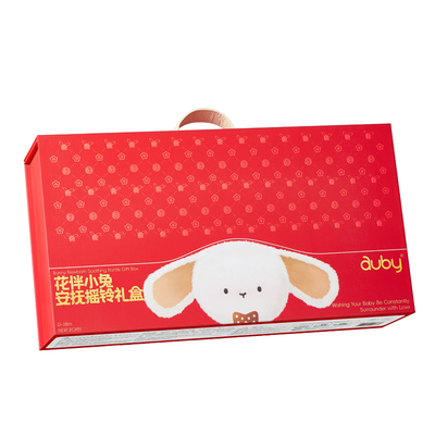 澳贝新生婴儿高端礼盒安抚玩偶