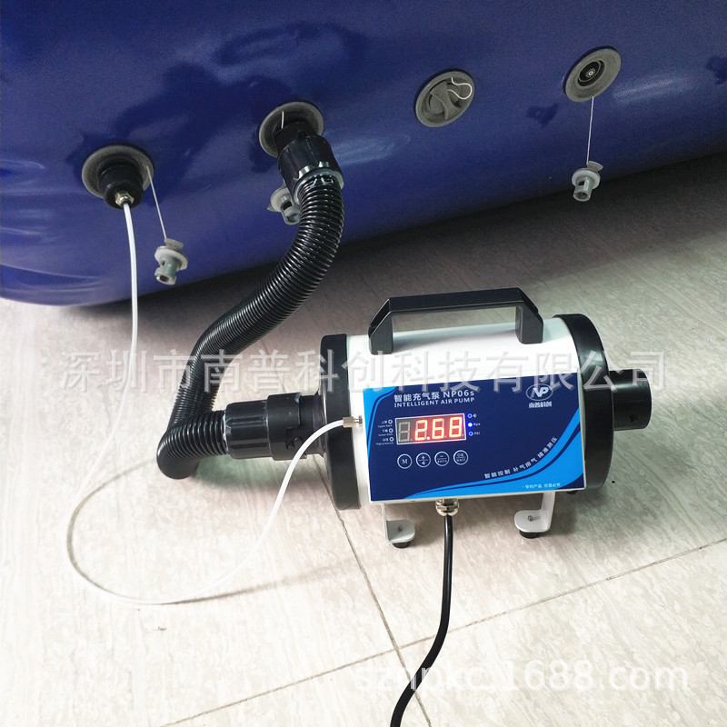 供应1200W智能高压电动充气泵 充气帐篷气泵NP06s 自动补气放气