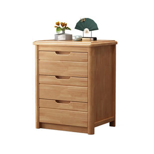 实木床头柜简约现代卧室家用收纳储物柜简易小型迷你置物架小户型