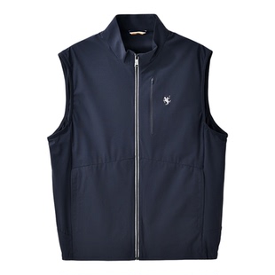 保罗彼得2026春季新款男士马甲休闲翻领内外穿无袖外套RRFBA00190