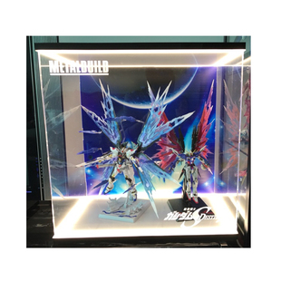【老A】适用MB命运高达强袭自由光翼魂红魂蓝防尘罩模型展示盒