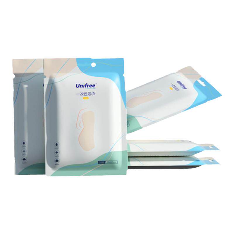 unifree一次性大号5包便携浴巾
