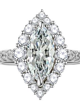 时尚轻奢简约马眼925纯银