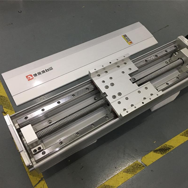 直线滑台 深圳博奥厂家210宽丝杆线性滑台 手摇轮直线模组滑台