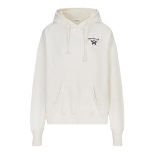 MOUSSY 秋季新品蝴蝶刺绣印花多色连帽卫衣女028ISZ90-0051