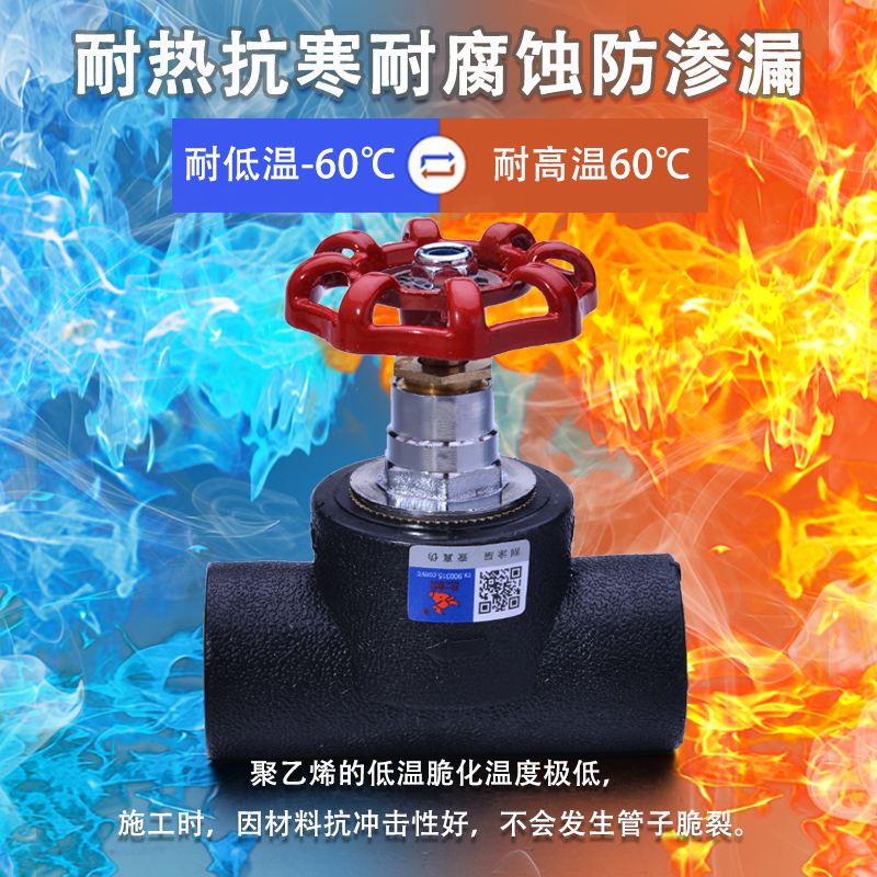 天一 金牛 PE截止阀 阀门 HDPE给水管 4分 6分配件管件pe水管配件