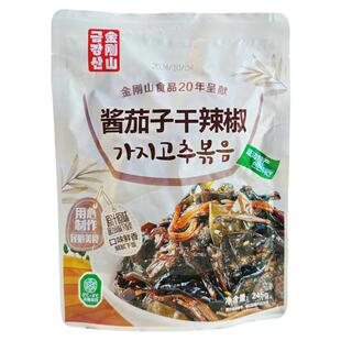 东北酱茄子下饭菜金刚山酱茄子干辣椒泡菜延边朝鲜族酱菜辣椒咸菜