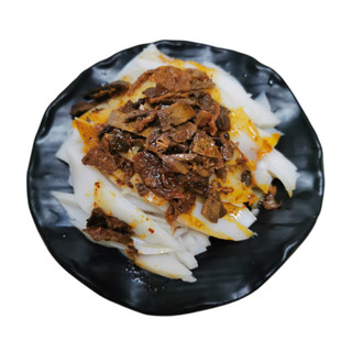 镇川碗托 陕北榆林河神庙麻辣猪肝荞麦面碗托 真空包装