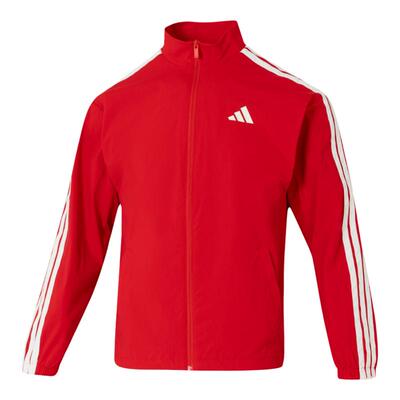 阿迪达斯红色本命年男运动夹克