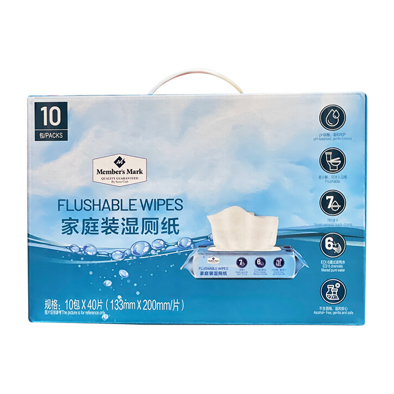 湿厕纸家庭实惠装清洁擦屁股