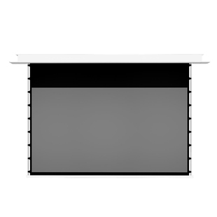 投影幕布嵌入式隐藏天花幕100/120寸电动抗光幕布家用高清4K/3D智能遥控升降投影仪屏幕客厅卧室投影布