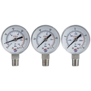 BX博旭316L不锈钢压力表  压力计  铜压力表 减压表 减压阀