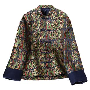 新中式国风秋季外套2025高档时尚民族风唐装中老年妈妈长袖上衣潮