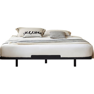 林氏家居悬浮无床头床架铁架床加粗加厚铁艺床双人床床政府补贴