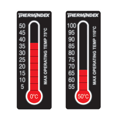 温度贴纸英国测温纸Thermax可逆