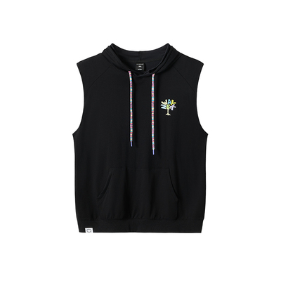 韦恩泽维尔宽松夏季连帽无袖背心