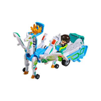 火星鹿合体碰撞魔幻变形银翼飞马咖宝车神弹跳磁吸小汽车男童玩具