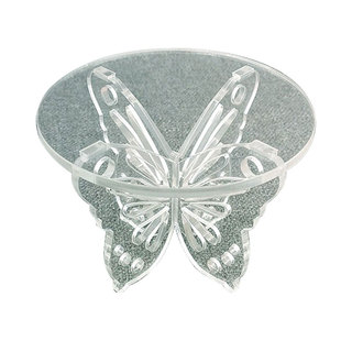 亚克力桌面创意摆件支架底座展示架手办玩偶底托透明底拖蝴蝶架子