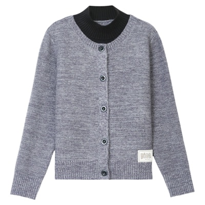 恒源祥假两件加厚羊毛衫女秋冬