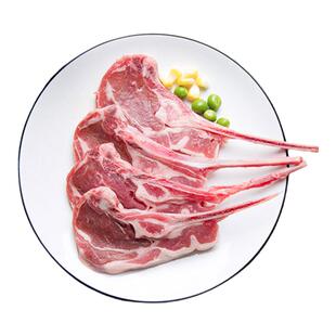 原切法式羊排 小羊排 冷鲜战斧羊排 新鲜烧烤食材羊排 西餐500g
