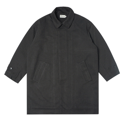 BUTTBILL复古中长款冬季毛呢大衣