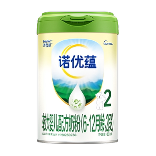 诺优能诺优蕴较大婴儿配方奶粉6-12月龄2段800g*1罐