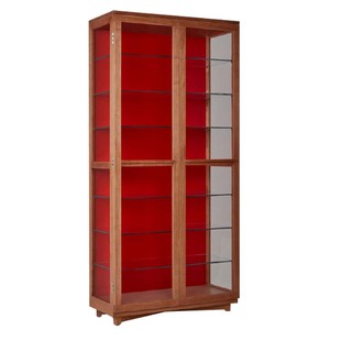 GASKA CORTIA Display Cabinet 实木玻璃置物柜装饰陈列柜多功能