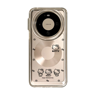适用华为mate80promax手机壳新款Hello Kitty可爱高级感mate70pro+全包防摔meta60透明保护套50独特好看的外