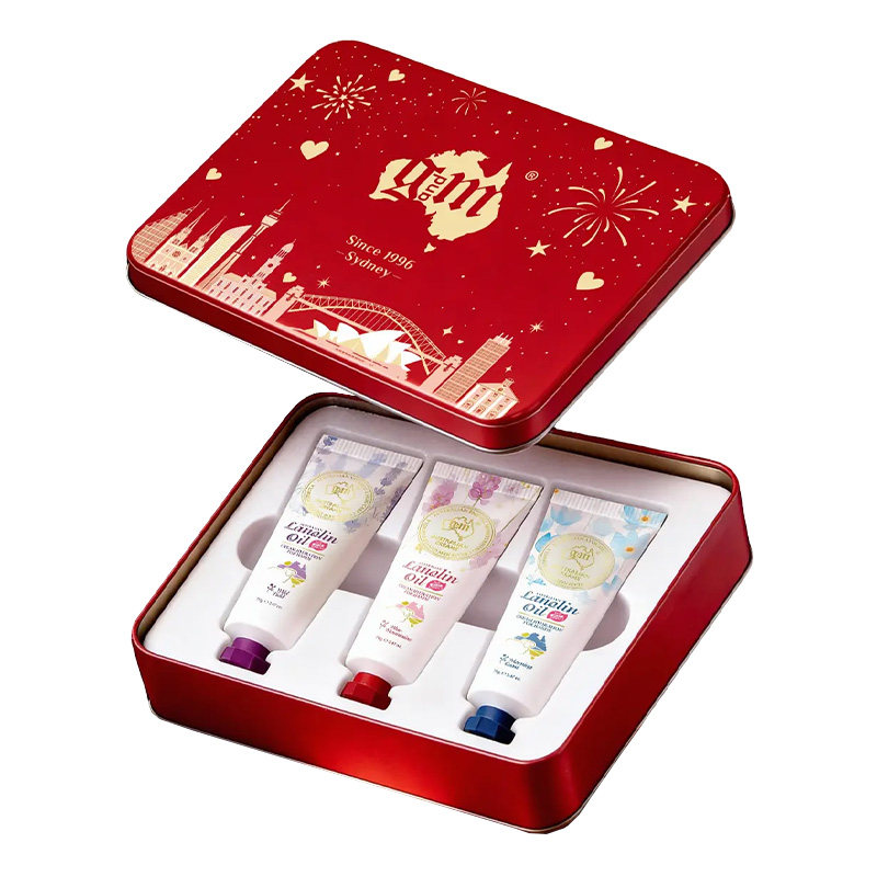 【情人节礼物】澳芝曼澳洲进口绵羊油心璨香氛护手霜套盒男女新年