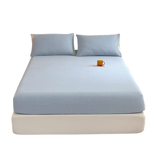 纯色全棉纯棉水洗棉床笠学生宿舍床罩2026新款床单防滑床垫保护罩