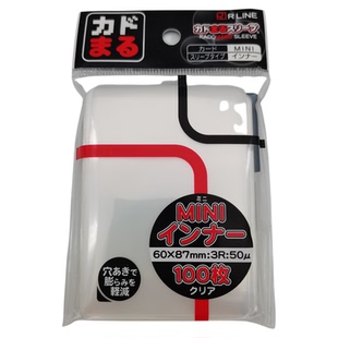 KADOMARU 日本进口 圆角内胆 卡套 60*87mm VG 游戏王 100张