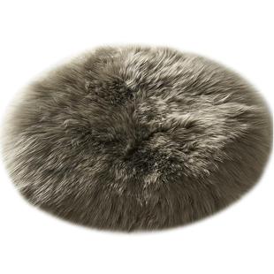 澳尊澳洲羊毛床边毯毛毛卧室椭圆形白色长毛床边地毯卧室厚羊皮毯